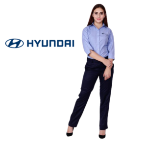 Hyundai Motors Sales Team and Service Adviser Uniform Light Blue / White